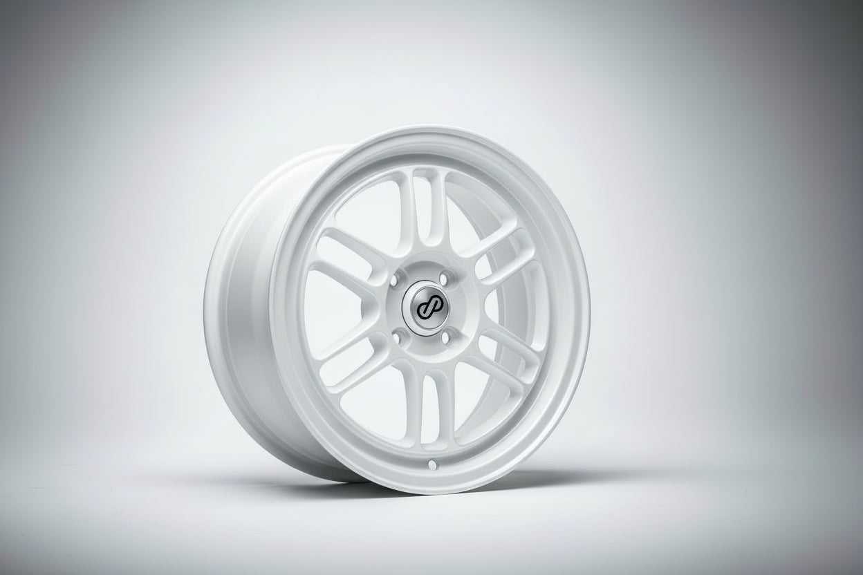 15inch Enkei RF-1 Style Wheels White