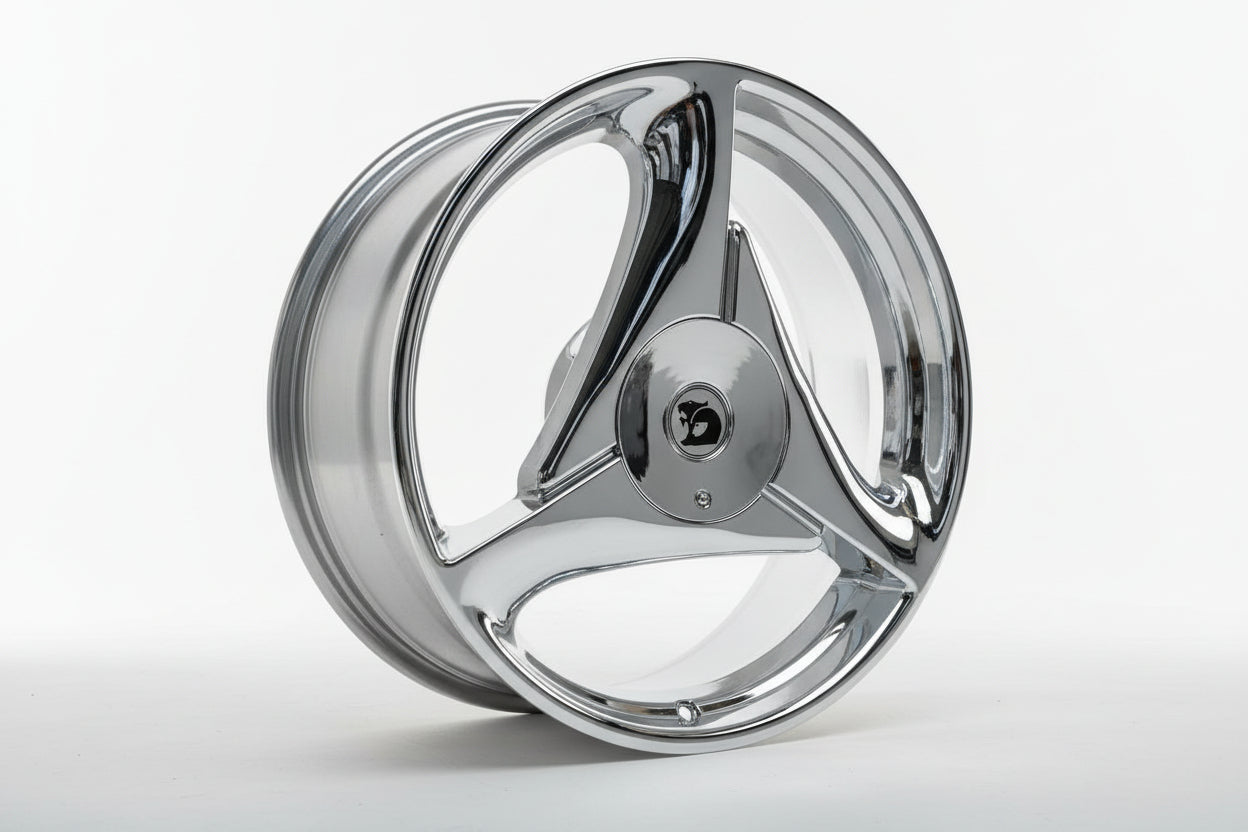 Brand New 20" Full Chrome TRISPOKES In Stock!