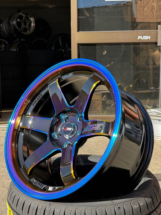 18inch TE37 Atomic Neo Style Chrome Wheels
