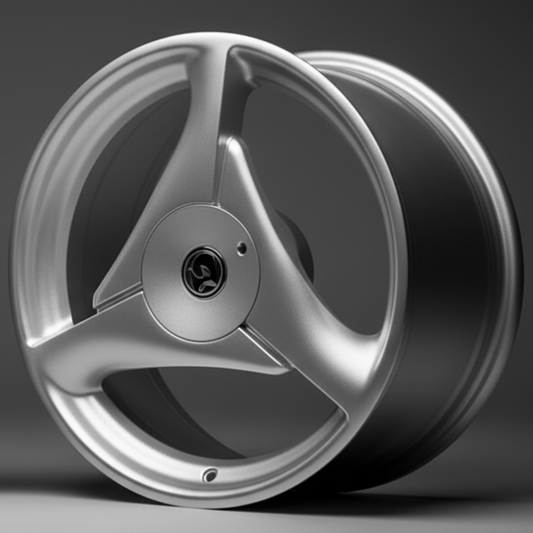 20inch Tri-Spoke Style Wheels Gloss Silver