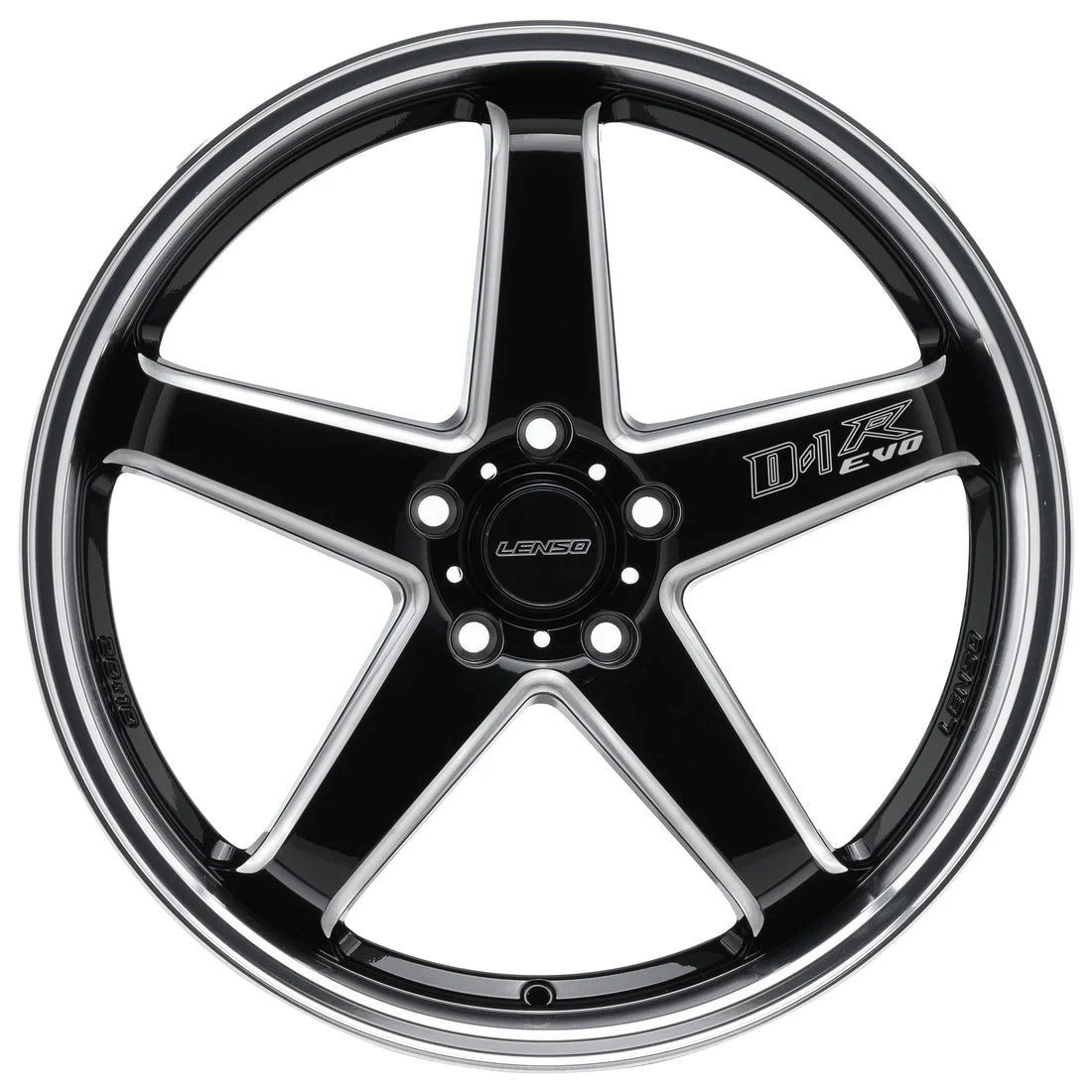 20inch Lenso D1R-EVO Wheels Gloss Black Milled