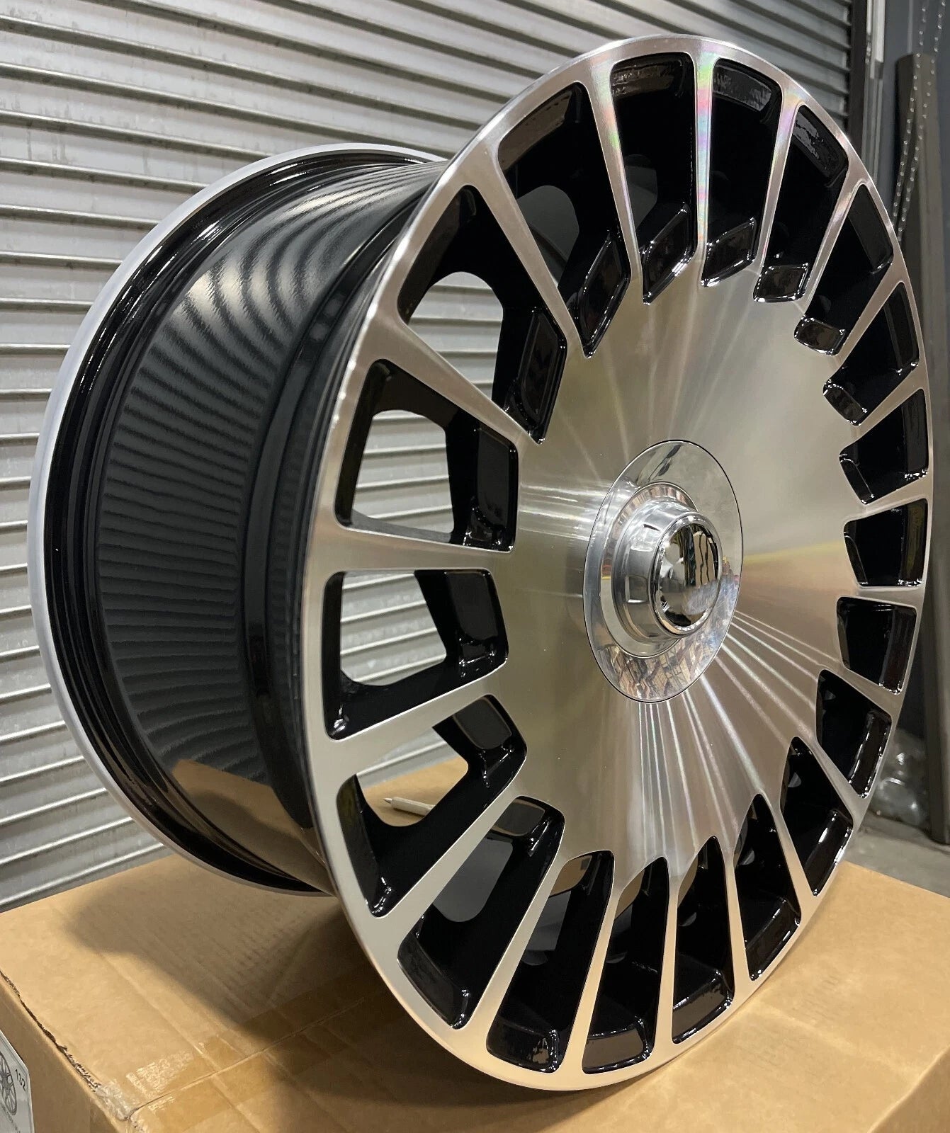 19" MERCEDES MAYBACH STYLE WHEELS GLOSS BLACK MACHINED FACESuit Mercedes C-Class E- Class & S-Class