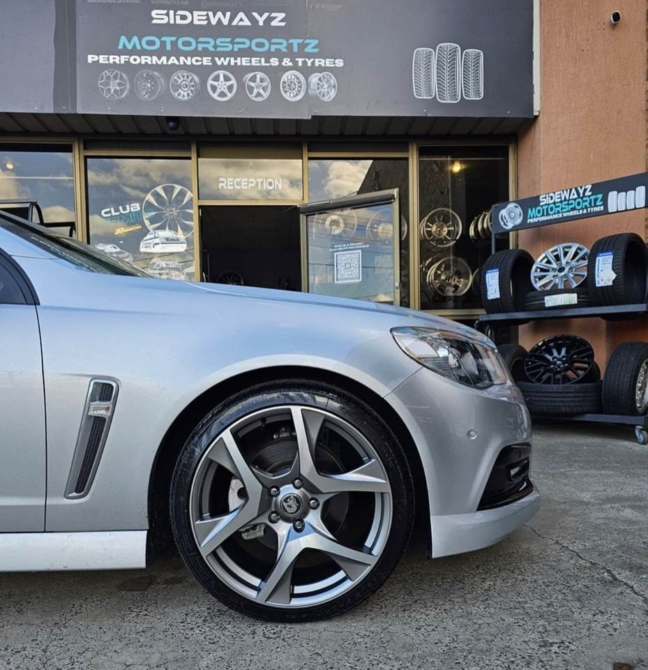 20inch R8 Style Wheels Grey Machined Face – My Store