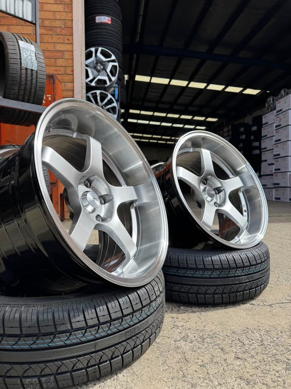 18inch Deep Dish Staggered Advan GT Rracing Style  2 rears only