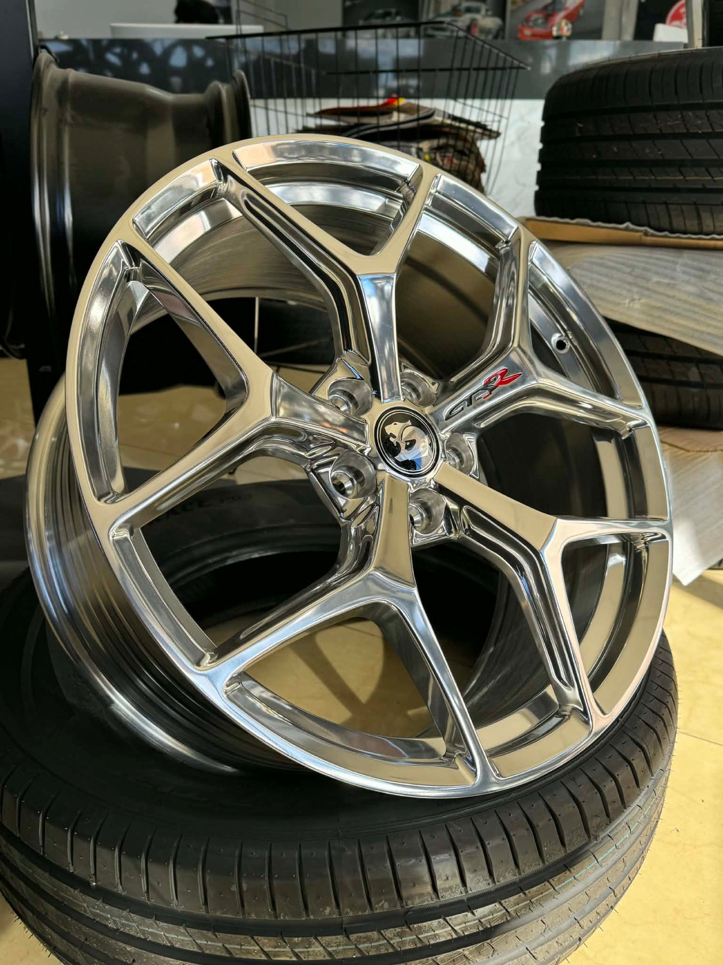 20inch GTSR RED R Polished Wheels