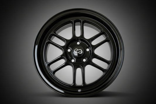 15inch Enkei RF-1 Style Wheels Gloss Black
