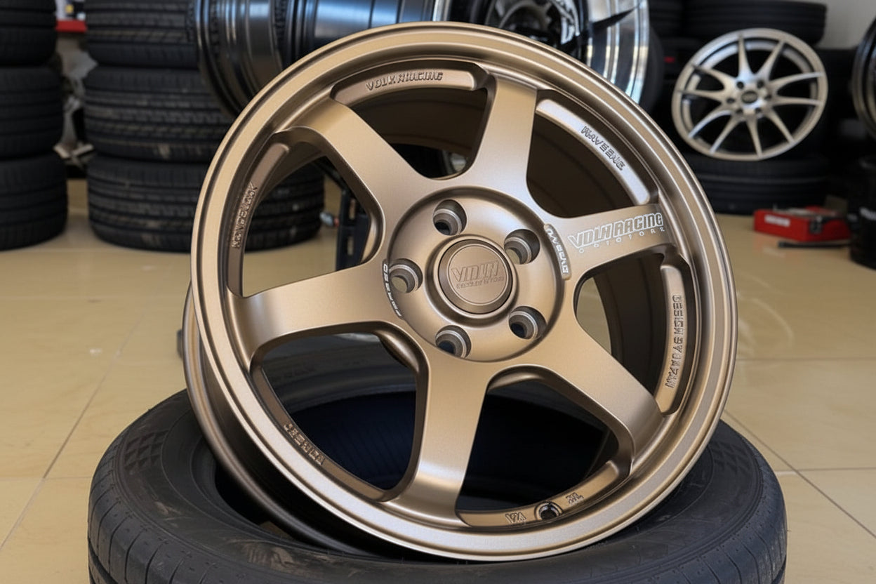 16inch Rays TE37 Style Wheels Bronze with Engraving