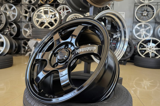 16inch Rays TE37 Style wheels with Engraving Gloss Black