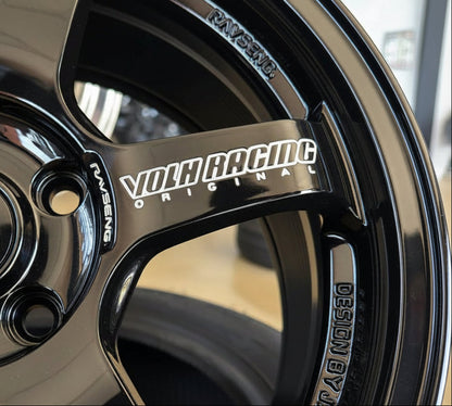 16inch Rays TE37 Style wheels with Engraving Gloss Black