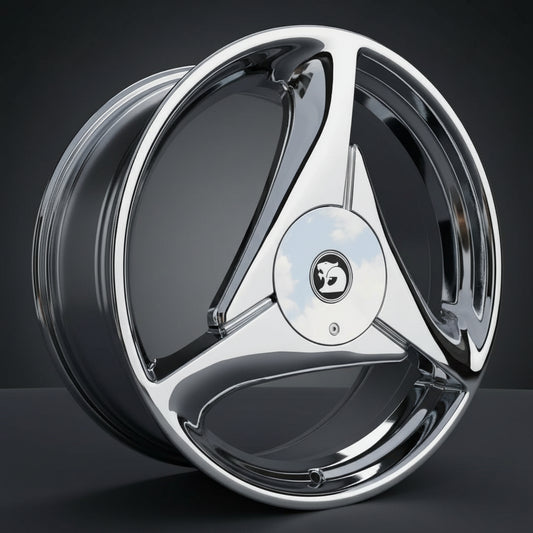 Brand New 20" Full Chrome TRISPOKES In Stock!