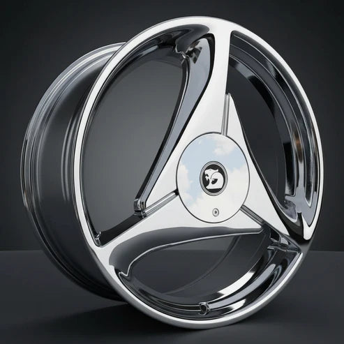 20inch Tri-Spoke Style Wheels Gloss Black