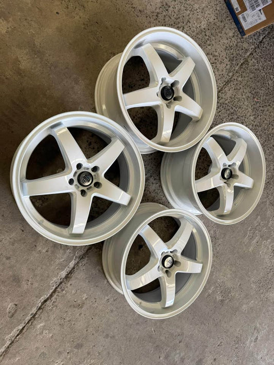 Brand new 20inch HRS wheels brand new staggered - full gloss white