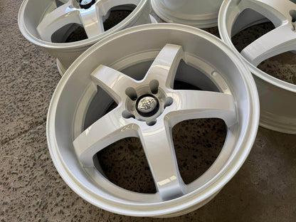 Brand new 20inch HRS wheels brand new staggered - full gloss white