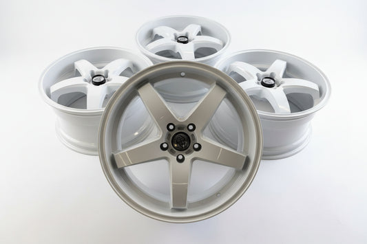Brand new 20inch HRS wheels brand new staggered - full gloss white