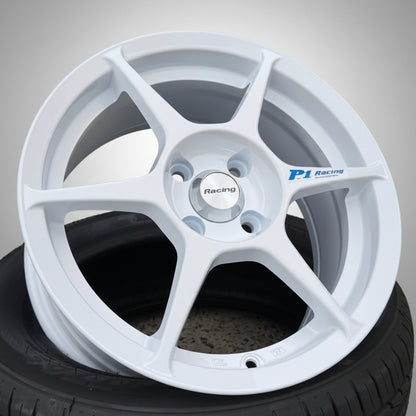 15inch Buddyclub P1 Racing Style Wheels - Gloss White