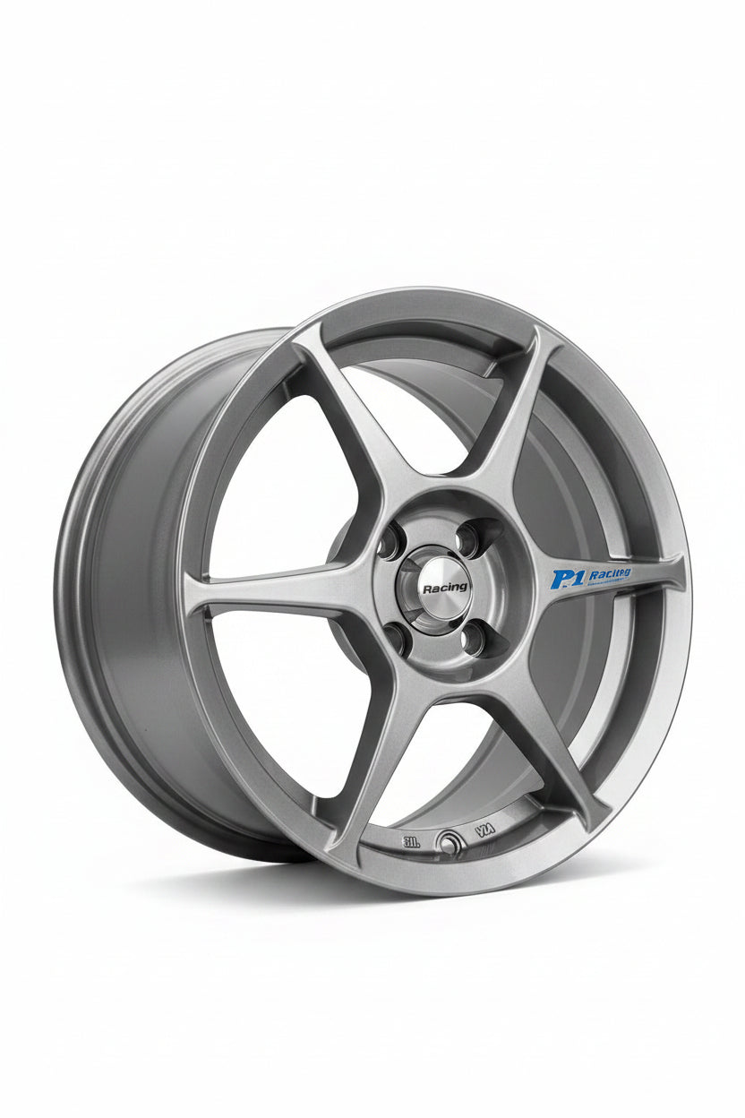 15inch Buddyclub P1 Racing Style Wheels - Grey