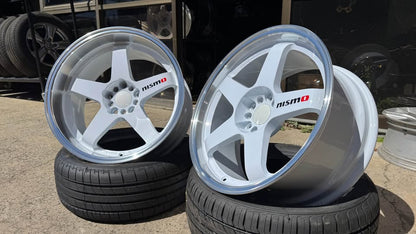 18inch Nismo LMGT4 GTR-D Style Wheels- White