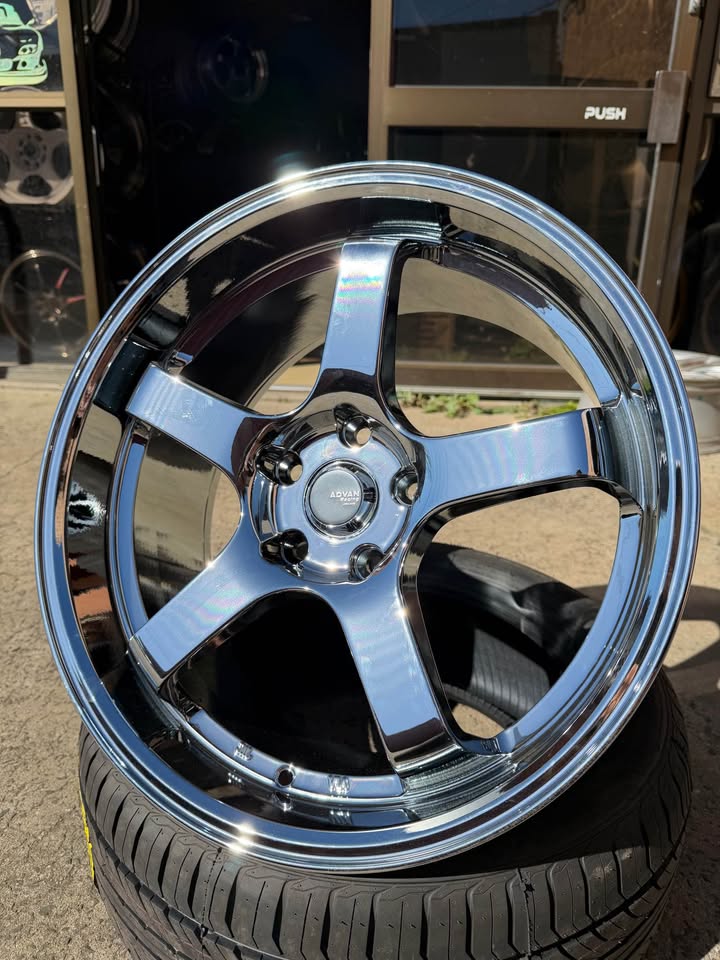 18inch Full Chrome Advan Gt Racing Style Wheels