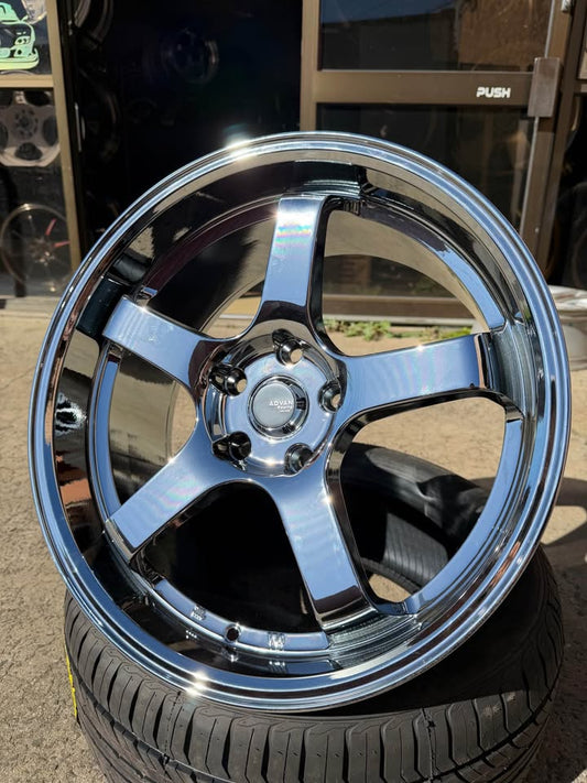 18inch Full Chrome Advan Gt Racing Style Wheels