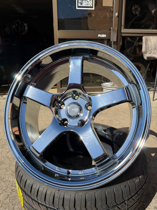 18inch Full Chrome Advan Gt Racing Style Wheels