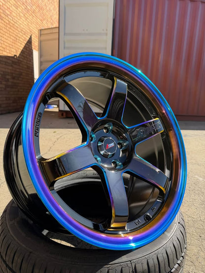 18inch TE37 Atomic Neo Style Chrome Wheels