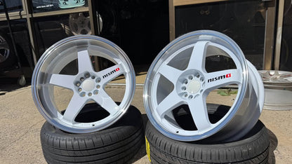 18inch Nismo LMGT4 GTR-D Style Wheels- White