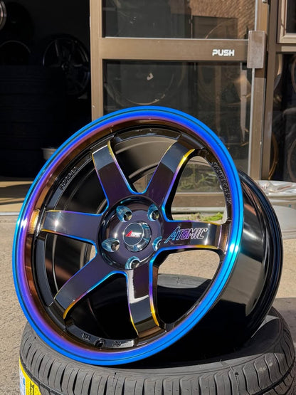 18inch TE37 Atomic Neo Style Chrome Wheels