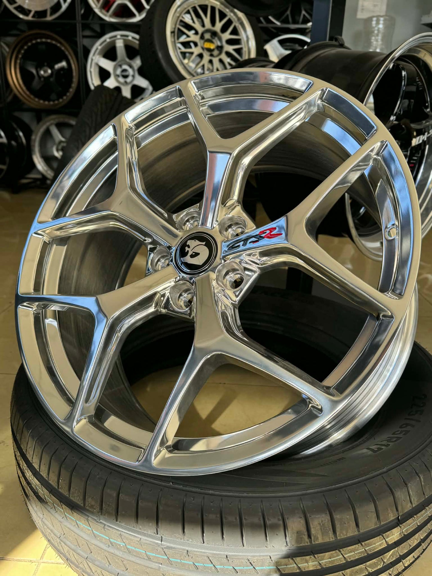 20inch GTSR RED R Polished Wheels