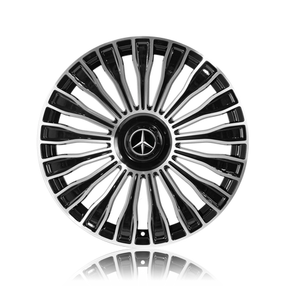 20" MERCEDES MC822 STYLE WHEELS GLOSS BLACK MACHINED FACE
