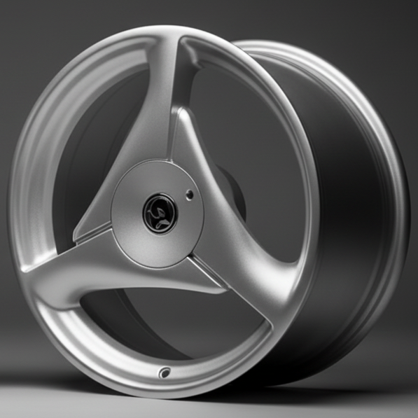 20inch Tri-Spoke Style Wheels Gloss Silver