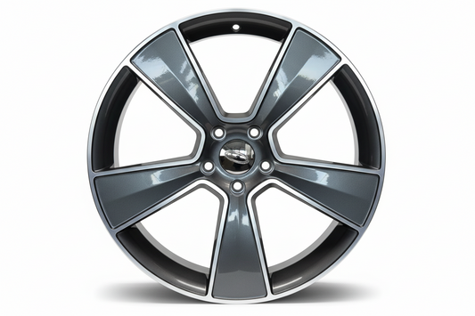 20" Ford Falcon Lux Pack Style Wheels Gunmetal Machined Lip