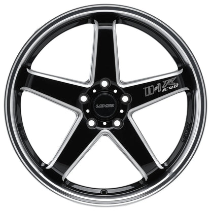 20inch Lenso D1R-EVO Wheels Gloss Black Milled