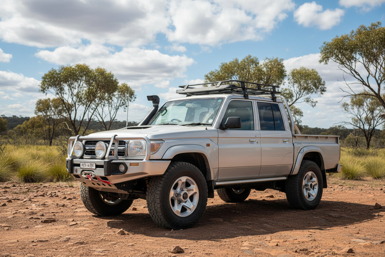 16" Genuine 79 Series Landcruiser Wheels Near New