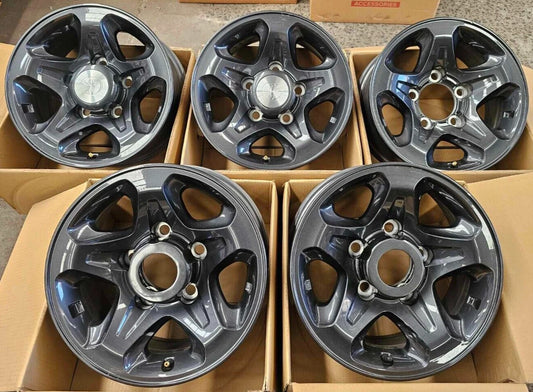 5x 16" Genuine 79 Series Landcruiser Wheels