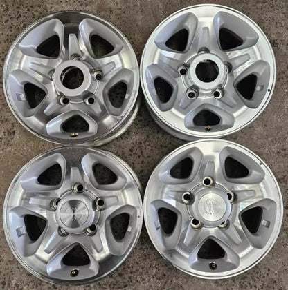 16" Genuine 79 Series Landcruiser Wheels Near New