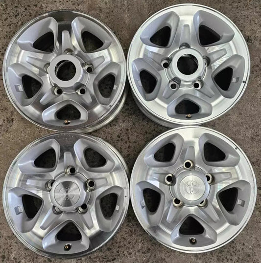 16" Genuine 79 Series Landcruiser Wheels Near New