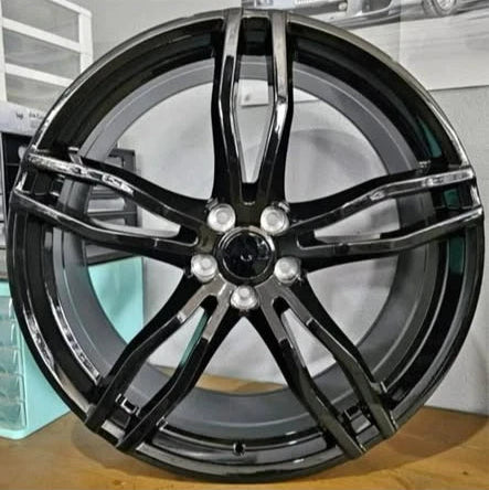 22" Gloss Black Rapier Style Wheels