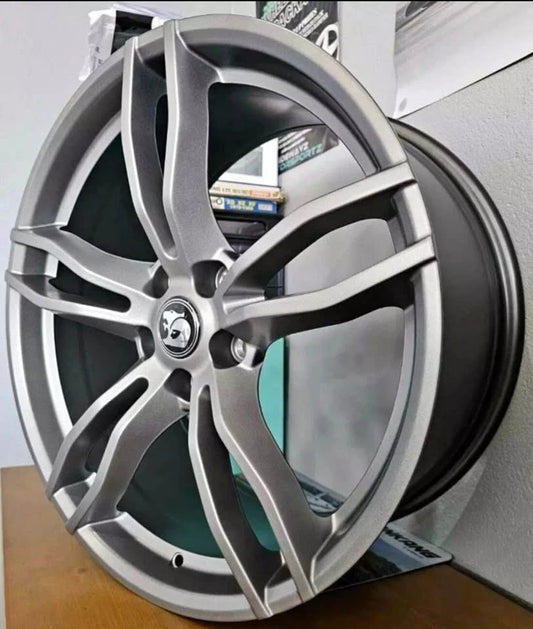 22inch Dark Stainless Rapier Style Wheels